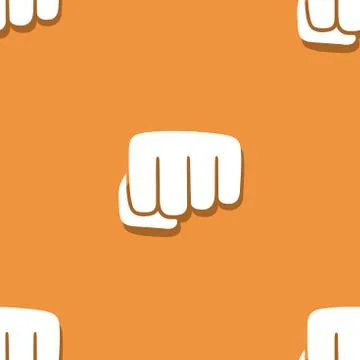 Seamless fist pattern Stock Illustration