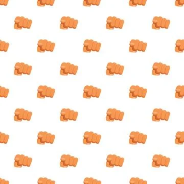 Seamless fist pattern representing power and strength Stock Illustration