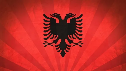Seamless Flag Of Albania Stock Footage 112332401