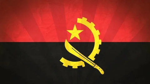 Seamless Flag Of Angola Stock Footage 112125502