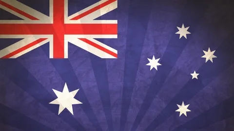 Seamless Flag Of Australia Stock Footage 112629648