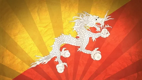 Seamless Flag Of Bhutan Stock Footage 112107117
