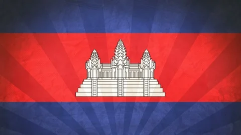 Seamless Flag Of Cambodia Stock Footage 112107306