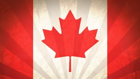 Seamless Flag Of Canada Stock Footage 112626092