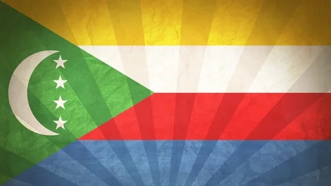 Seamless Flag Of Comoros Stock Footage 112382094