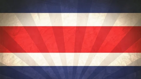 Seamless Flag Of CostaRica Stock Footage 112626232