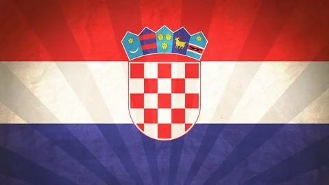 Seamless Flag Of Croatia Stock Footage 112334299