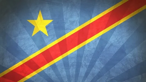 Seamless Flag Of Democratic Republic Of Congo Stock Footage 112382323