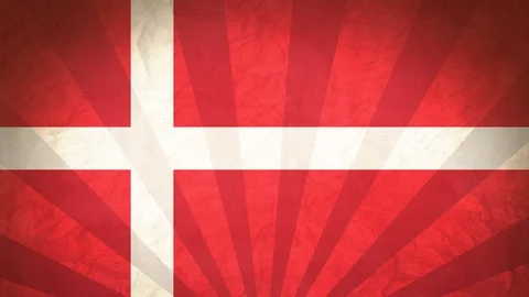 Seamless Flag Of Denmark Stock Footage 112334543