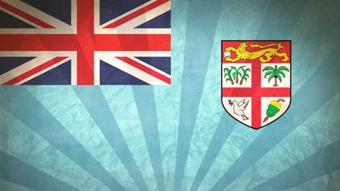 Seamless Flag Of Fiji Stock Footage 112629941