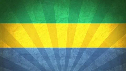 Seamless Flag Of Gabon Video stock 112384972