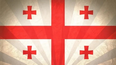 Seamless Flag Of Georgia Stock Footage 112337004