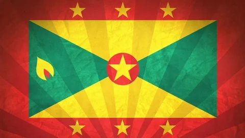 Seamless Flag Of Grenada Stock Footage 112627267