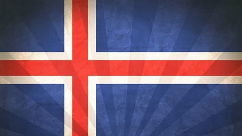 Seamless Flag Of Iceland Stock Footage 112371921