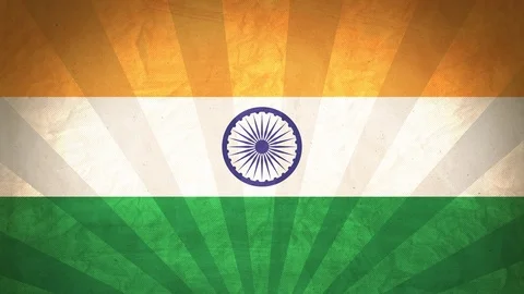 Seamless Flag Of India Stock Footage 112107547