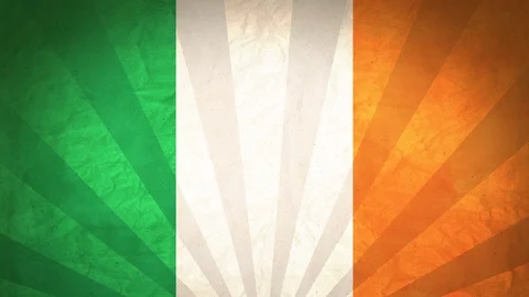 Seamless Flag Of Ireland Stock Footage 112372162