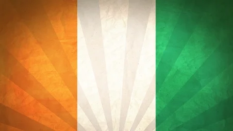 Seamless Flag Of Ivory Coast Stock Footage 112386897
