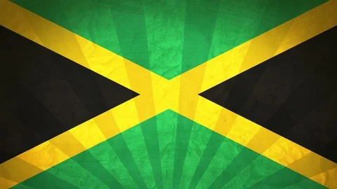 Seamless Flag Of Jamaica Stock Footage 112628060