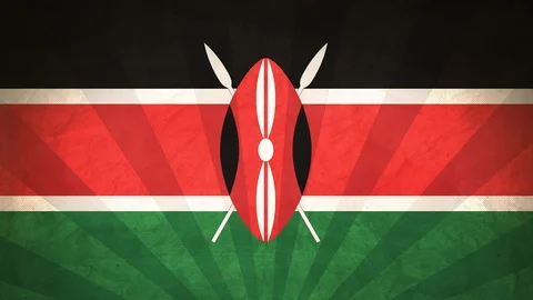 Seamless Flag Of Kenya Stock Footage 112387252