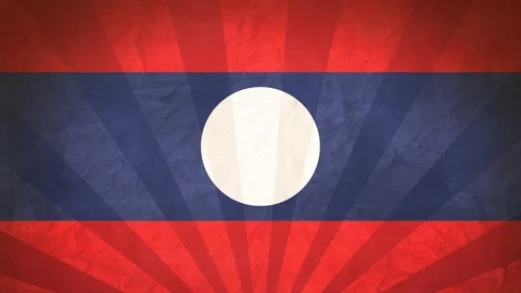 Seamless Flag Of Laos Stock Footage 112108237