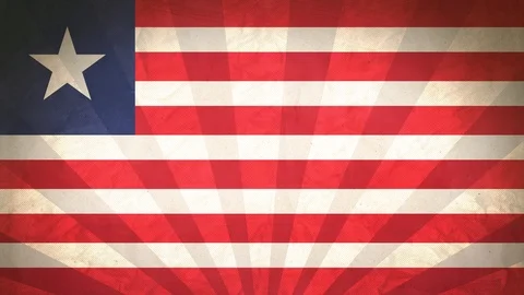 Seamless Flag Of Liberia Stock Footage 112387920