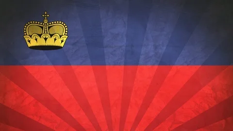 Seamless Flag Of Lichtenstein Stock Footage 112372913