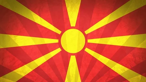 Seamless Flag Of Macedonia Stock Footage 112373493