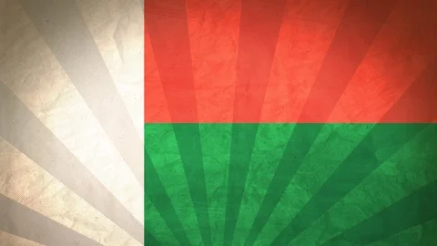 Seamless Flag Of Madagascar Stock Footage 112389274