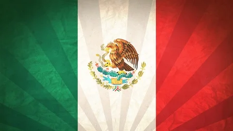 Seamless Flag Of Mexico Stock Footage 112628257