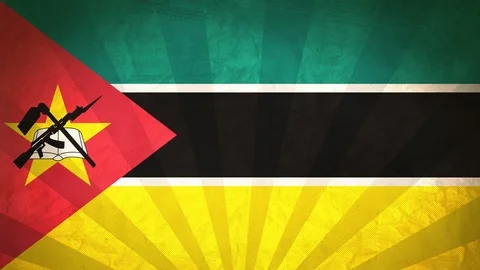 Seamless Flag Of Mozambique Stock Footage 112392549