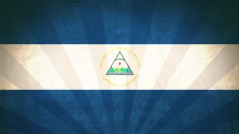 Seamless Flag Of Nicaragua Stock Footage 112628405