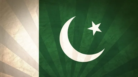 Seamless Flag Of Pakistan Stock Footage 112109032