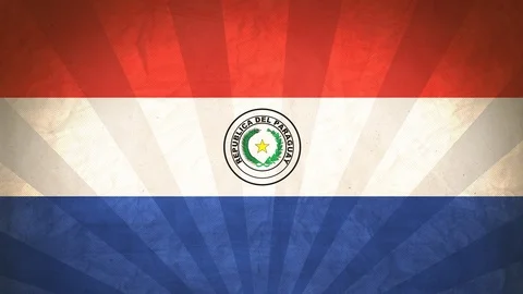 Seamless Flag Of Paraguay Stock Footage 112631565