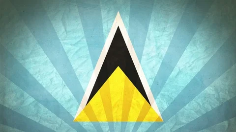 Seamless Flag Of Saint Lucia Stock Footage 112629029