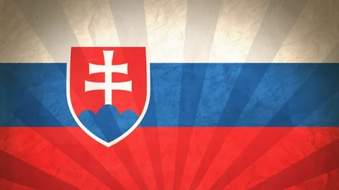 Seamless Flag Of Slovakia Stock Footage 112377480