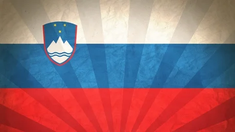 Seamless Flag Of Slovenia Stock Footage 112377632