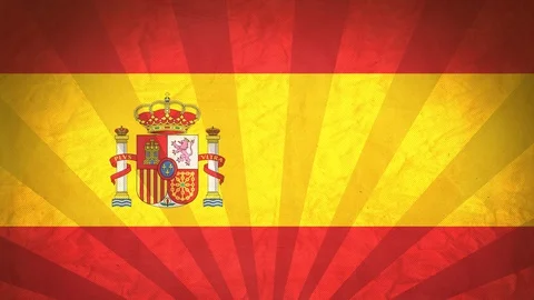 Seamless Flag Of Spain Stock Footage 112377819
