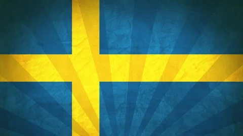 Seamless Flag Of Sweden Stock Footage 112377995