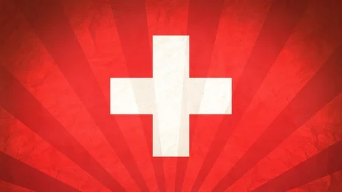 Seamless Flag Of Switzerland Stock Footage 112378189