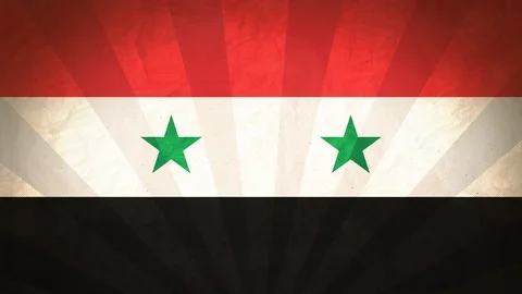 Seamless Flag Of Syria Stock Footage 112110390