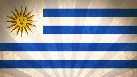 Seamless Flag Of Uruguay Stock Footage 112631739