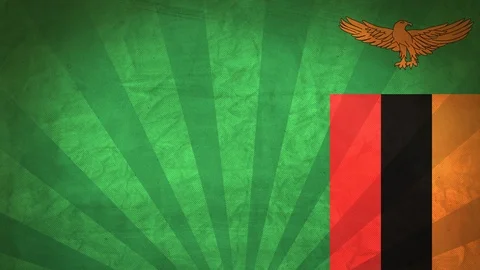 Seamless Flag Of Zambia Stock Footage 112403462