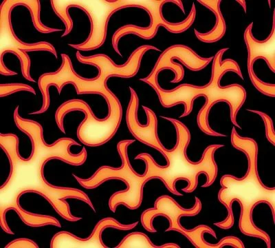 Seamless flame pattern in vector Stock Illustration