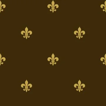Seamless fleur de lis background Stock Illustration