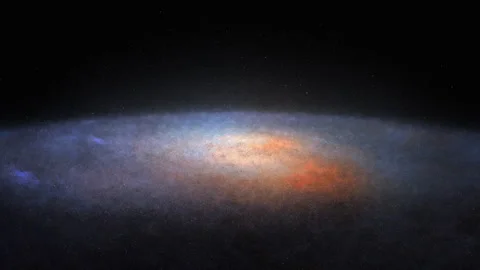 Seamless flight to Andromeda Galaxy Stock Footage 252623088
