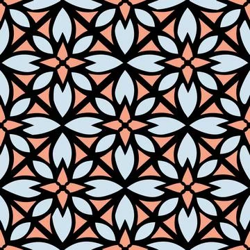 Seamless floral abstract pattern trendy backdrop background 스톡 일러스트