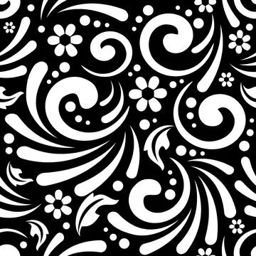 Seamless floral abstract pattern trendy backdrop background Illustrazione stock