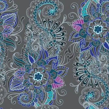 Seamless floral background Stock Illustration