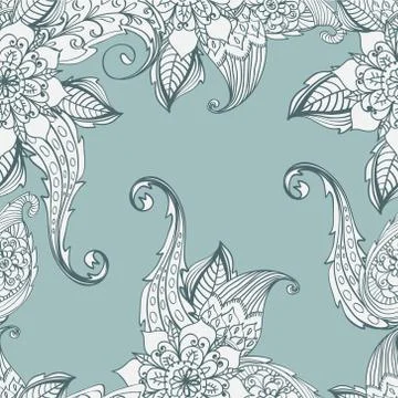 Seamless floral background Stock Illustration