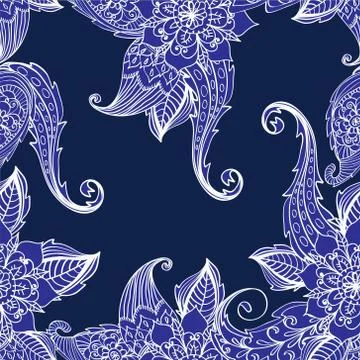 Seamless floral background Stock Illustration